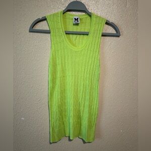Missoni Tank‎ Top Size 4 Neon Green Stretchy